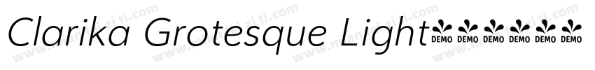 Clarika Grotesque Light字体转换